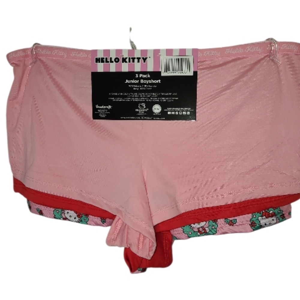 Hello Kitty 3 pk Boy short Panties 3  sz Large